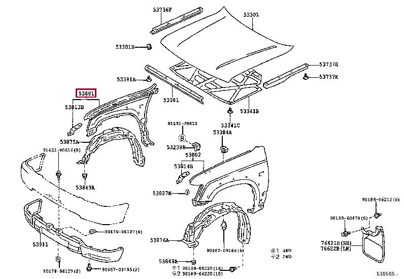 5380135171 Toyota Wing