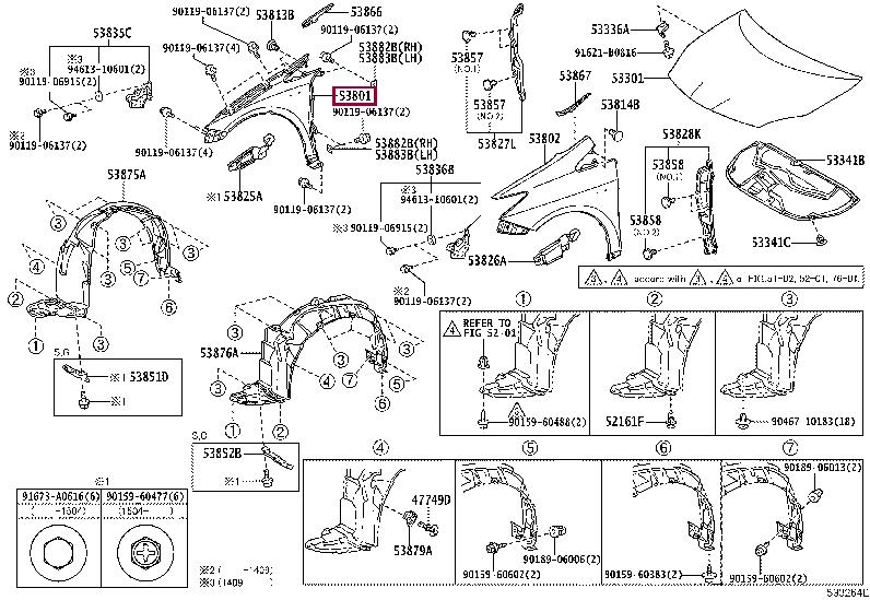 Buy Toyota 53801-47040 at a low price in United Arab Emirates!