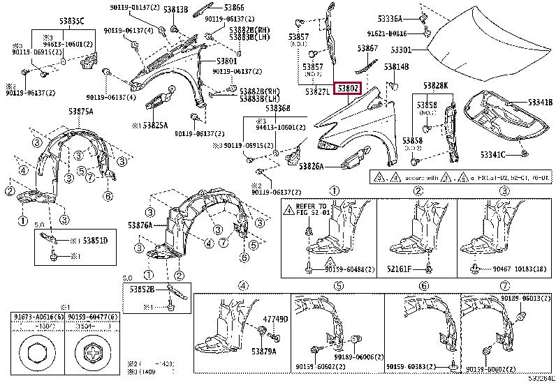 Buy Toyota 53802-47040 at a low price in United Arab Emirates!