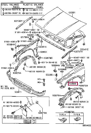 5381289200 Toyota Wing