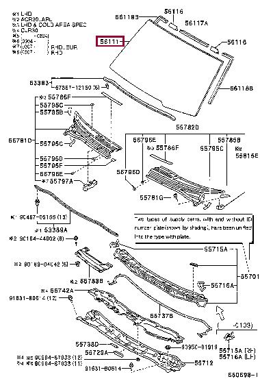 5611128321 Toyota Windshield
