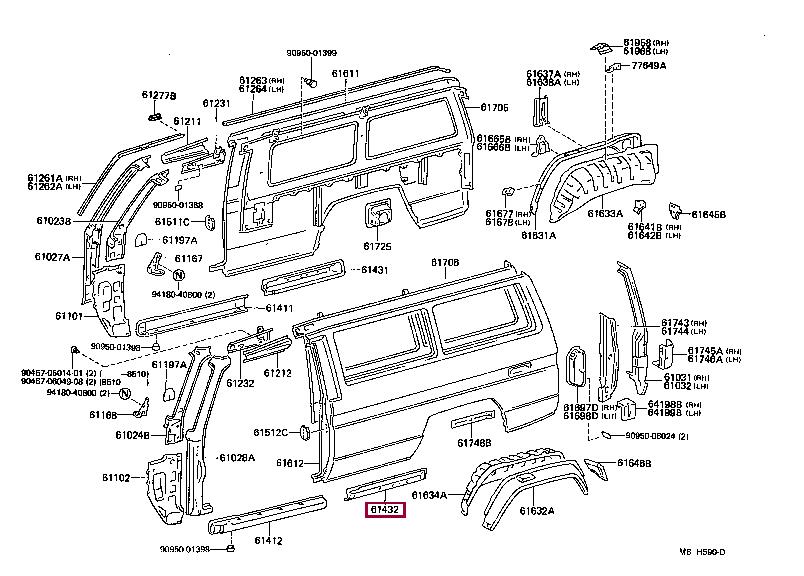 6143290K00 Toyota Panel