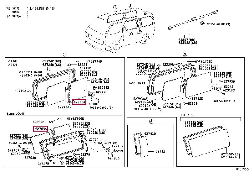 6278395J00 Toyota Molding