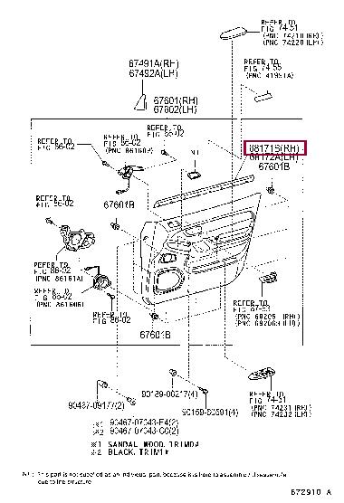 6817160060 Toyota Weatherstrip