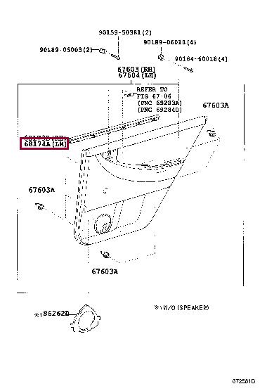 6817412150 Toyota Weatherstrip