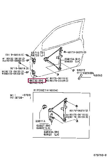 6873022060 Toyota Door hinge