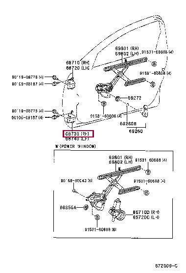 6873033010 Toyota Door hinge
