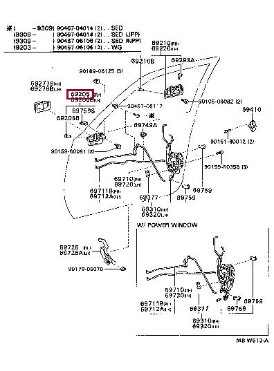 6920532071S4 Toyota Handle