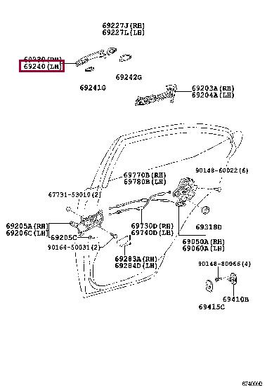 6922053050C0 Toyota Auto part