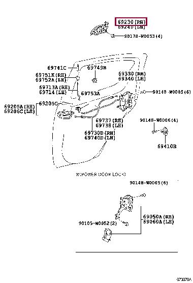 692300H902 Toyota Auto part