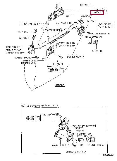 Toyota 69240-12110 Handle-assist 6924012110 6924012110 Toyota Handle-assist