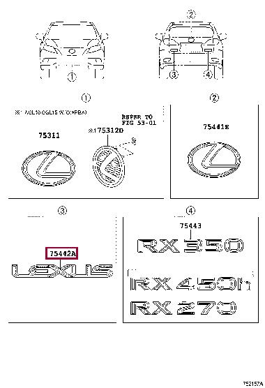 7544248110 Toyota Logo
