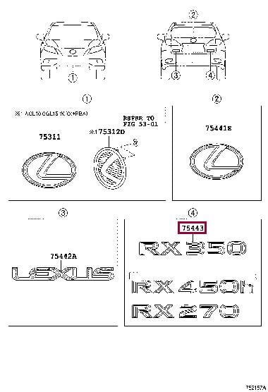 7544348130 Toyota Logo
