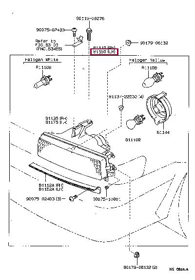 Toyota 81160-1A710 Headlamp 811601A710