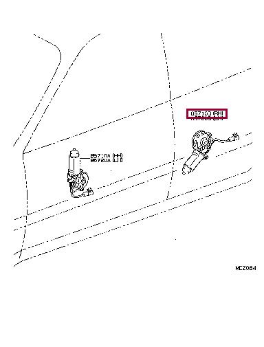 8571012270 Toyota Window Regulator