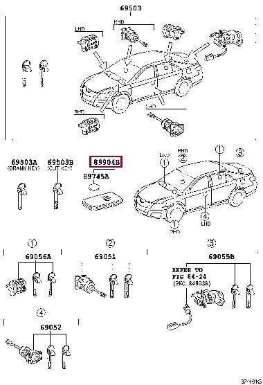 Doors KIA Pride (Kia Pride): 8990433100 Toyota Smart key