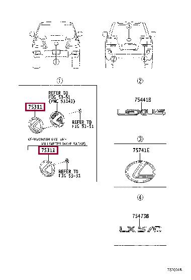 9097502115 Toyota Emblem