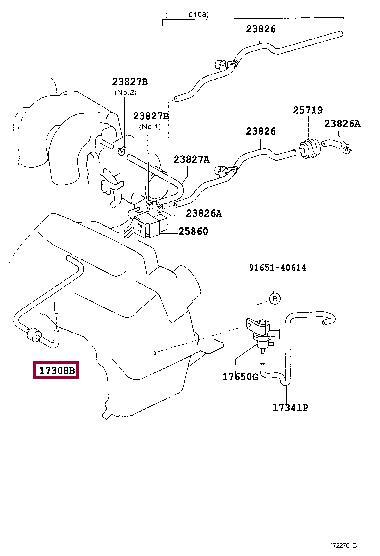 1730822010 Toyota Air duct
