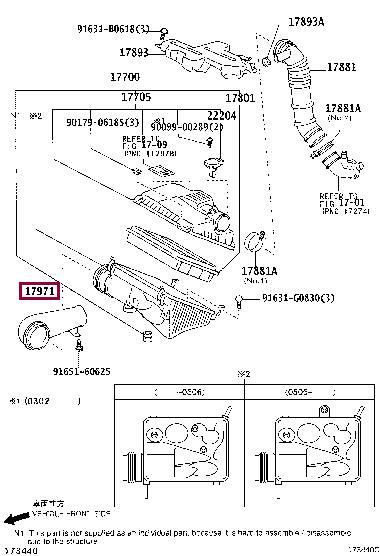 1797162010 Toyota Air duct