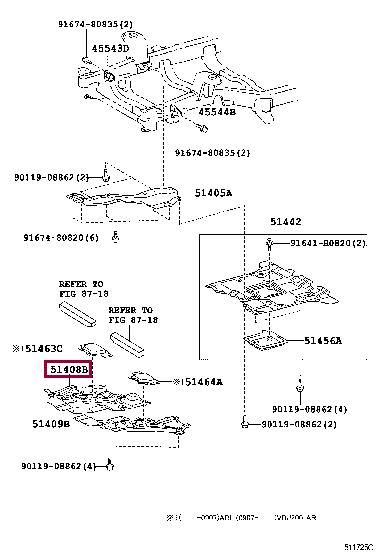 5140860040 Toyota Engine protection