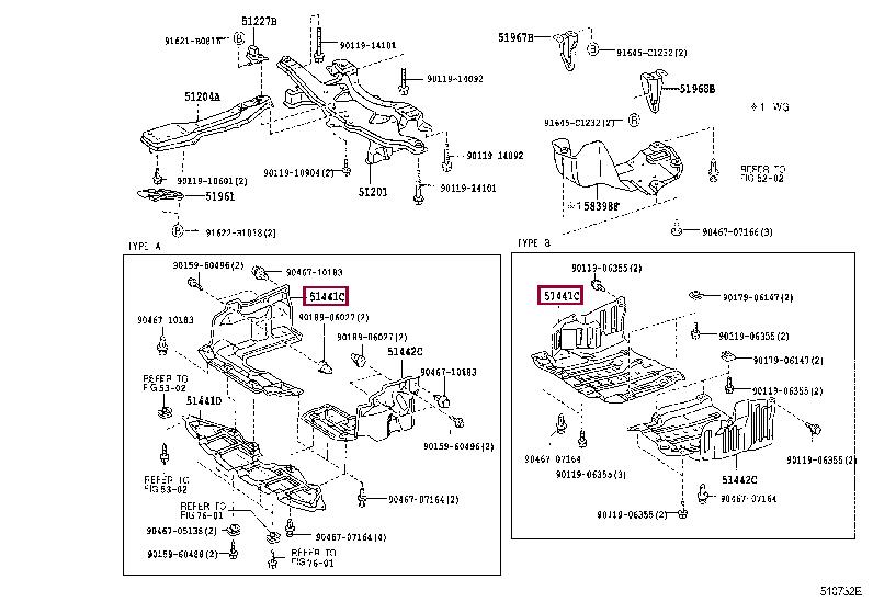5141012040 Toyota Engine protection