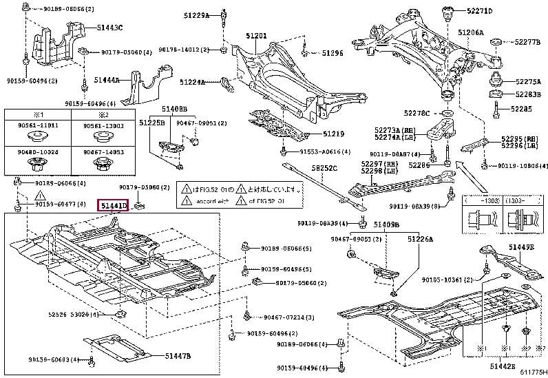 5141053081 Toyota Engine protection