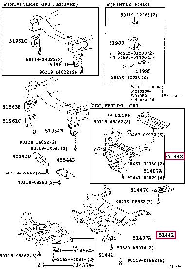 5142060030 Toyota Engine protection