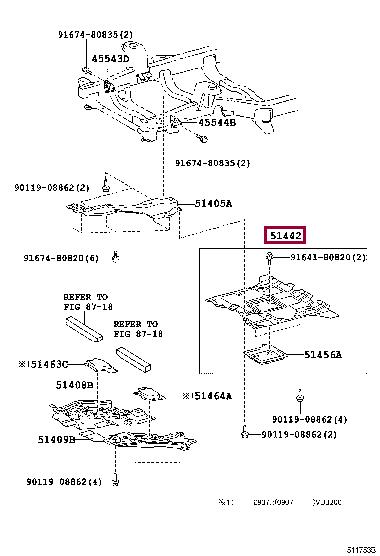 5142060070 Toyota Engine protection
