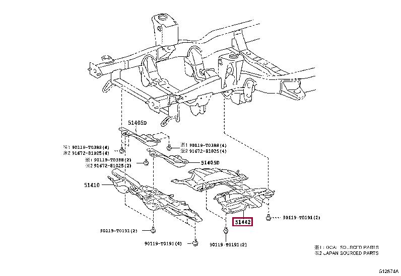51420KK020 Toyota Engine protection