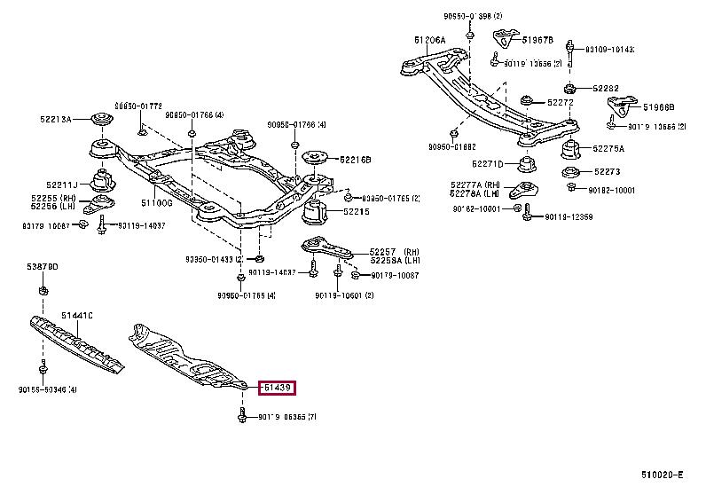 5143933020 Toyota Engine protection