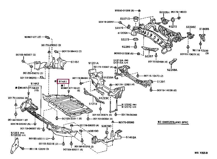 5144114140 Toyota Engine protection