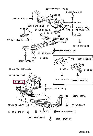 5144120380 Toyota Engine protection