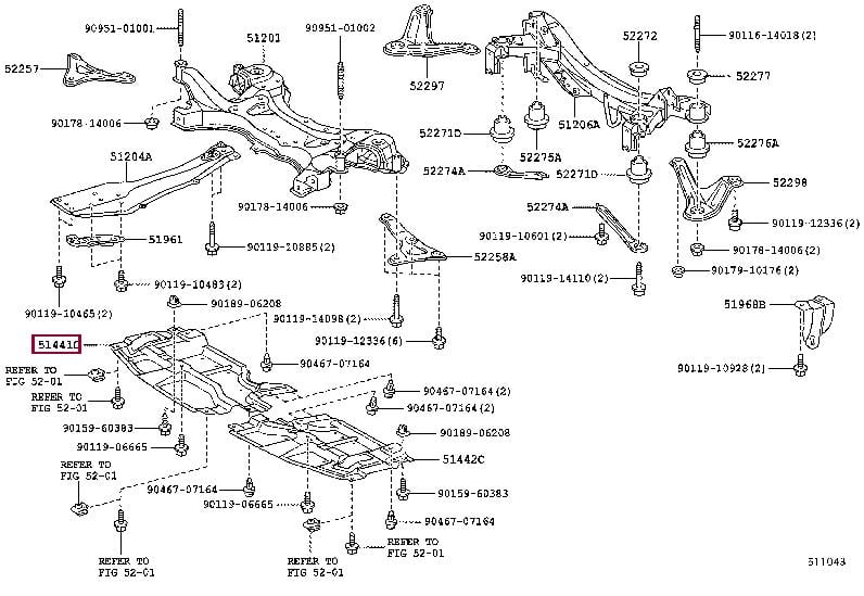5144121030 Toyota Engine protection