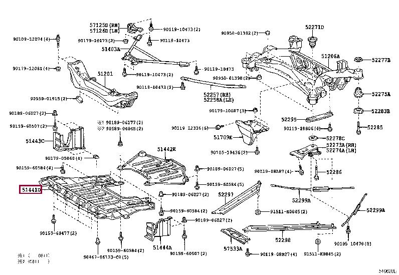 5144124040 Toyota Engine protection