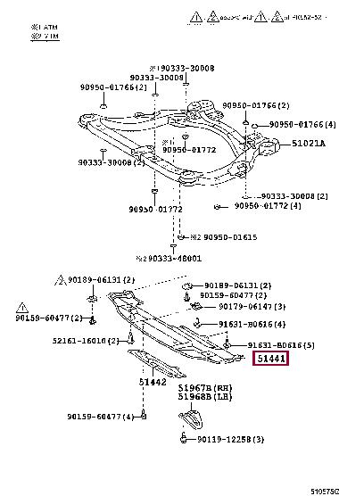 5144128120 Toyota Engine protection
