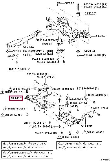 5144144030 Toyota Engine protection