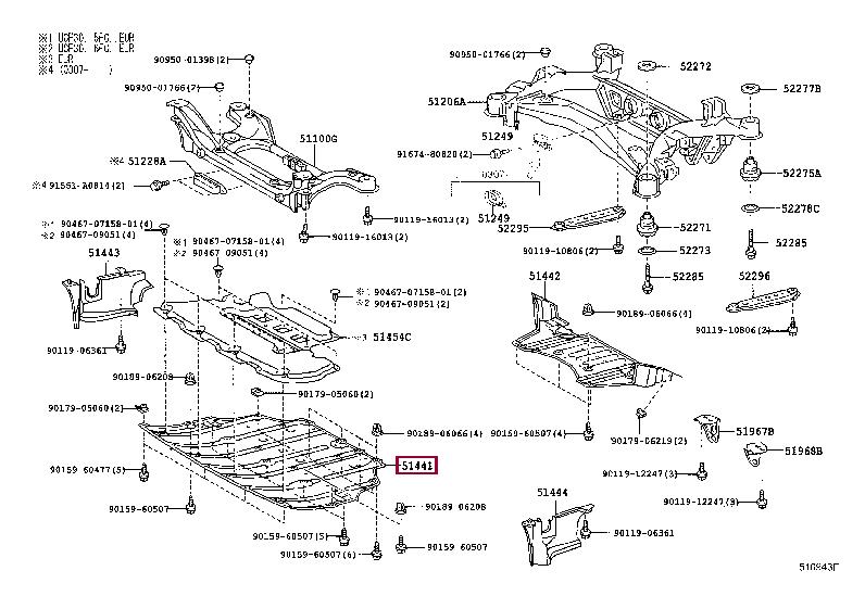 5144150080 Toyota Engine protection