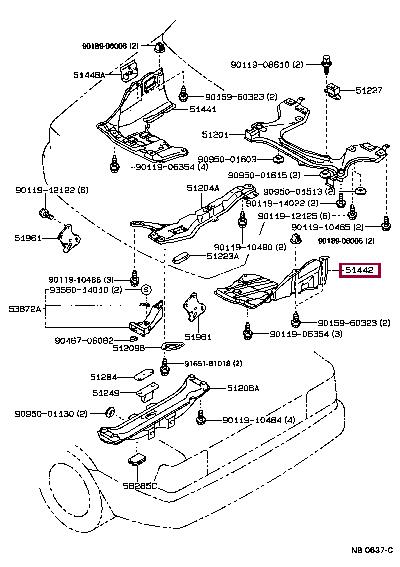 5144212050 Toyota Engine protection