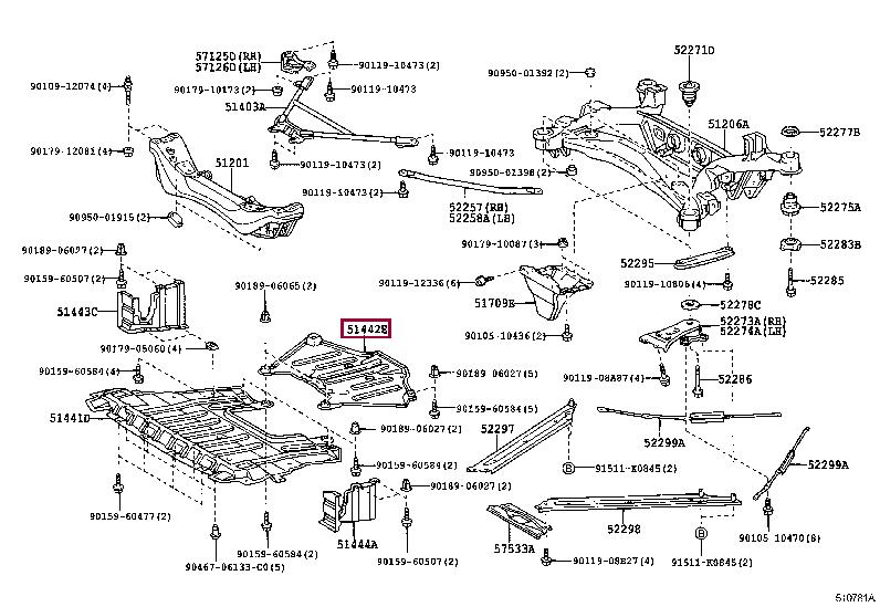 5144224022 Toyota Engine protection