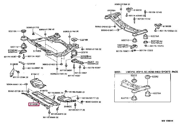5144333010 Toyota Engine protection