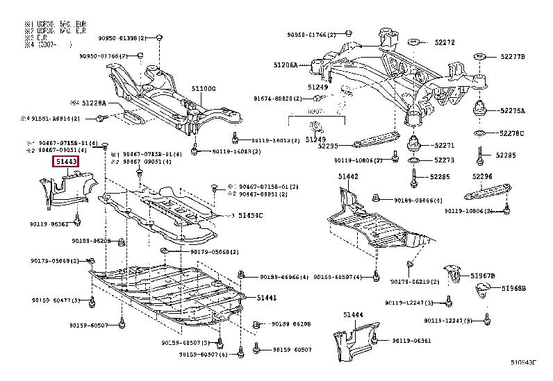 5144350030 Toyota Engine protection