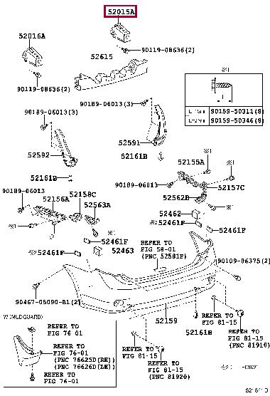 5201512360 Toyota ARM SUB-ASSY, RR BUM