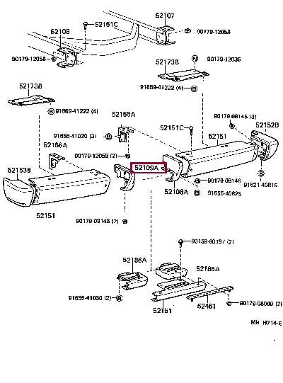 5210990A00 Toyota Bumper