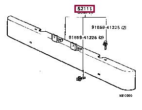 5211087684 Toyota Front bumper