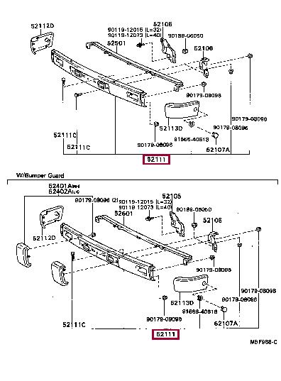 5211189146 Toyota Front bumper