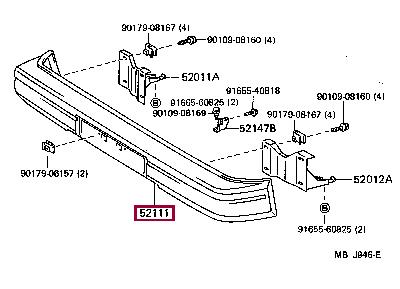 5211195715 Toyota Front bumper