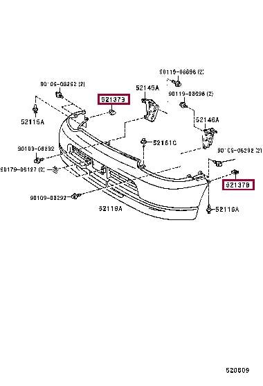 5211626080 Toyota Bracket bumper