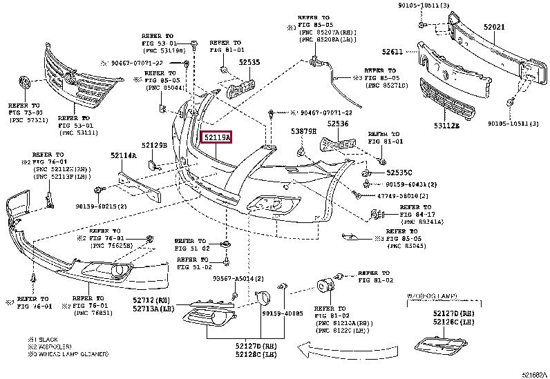 5211906962 Toyota Front bumper