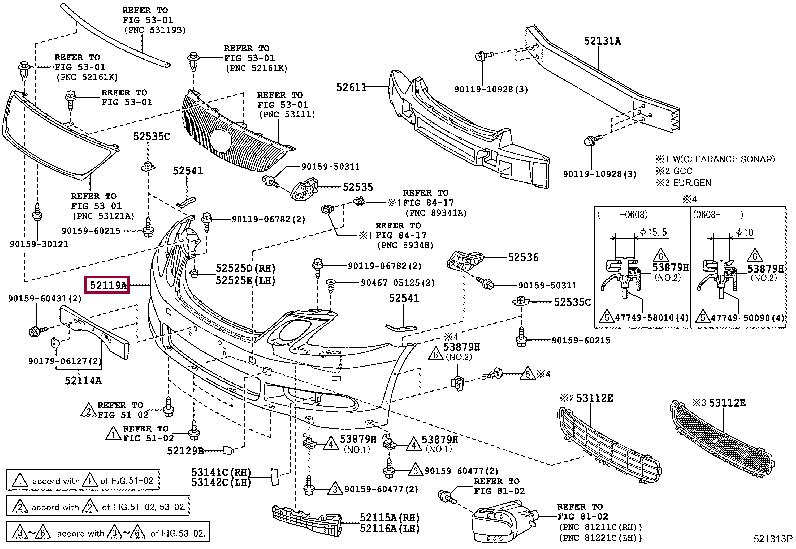 5211930985 Toyota Front bumper