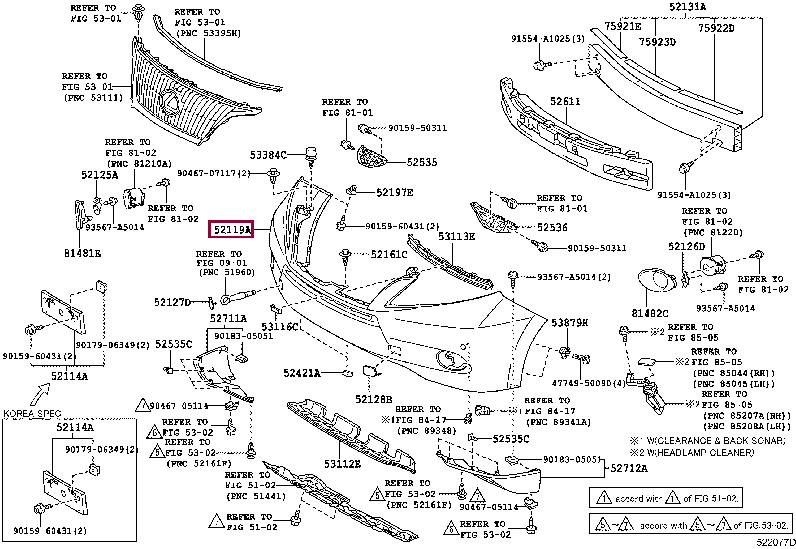 521194D919 Toyota Front bumper